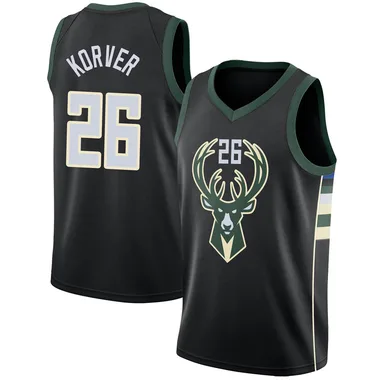 Black Kyle Korver Men's Swingman Milwaukee Bucks Jersey - Statement Edition