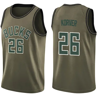 Green Kyle Korver Youth Swingman Milwaukee Bucks Salute to Service Jersey