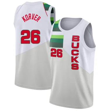 White Kyle Korver Youth Swingman Milwaukee Bucks 2018/19 Jersey - Earned Edition