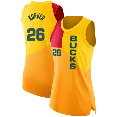 Yellow Kyle Korver Women's Swingman Milwaukee Bucks 2018/19 Jersey - City Edition